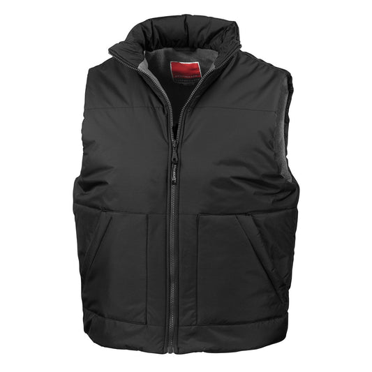 Fleece-lined bodywarmer