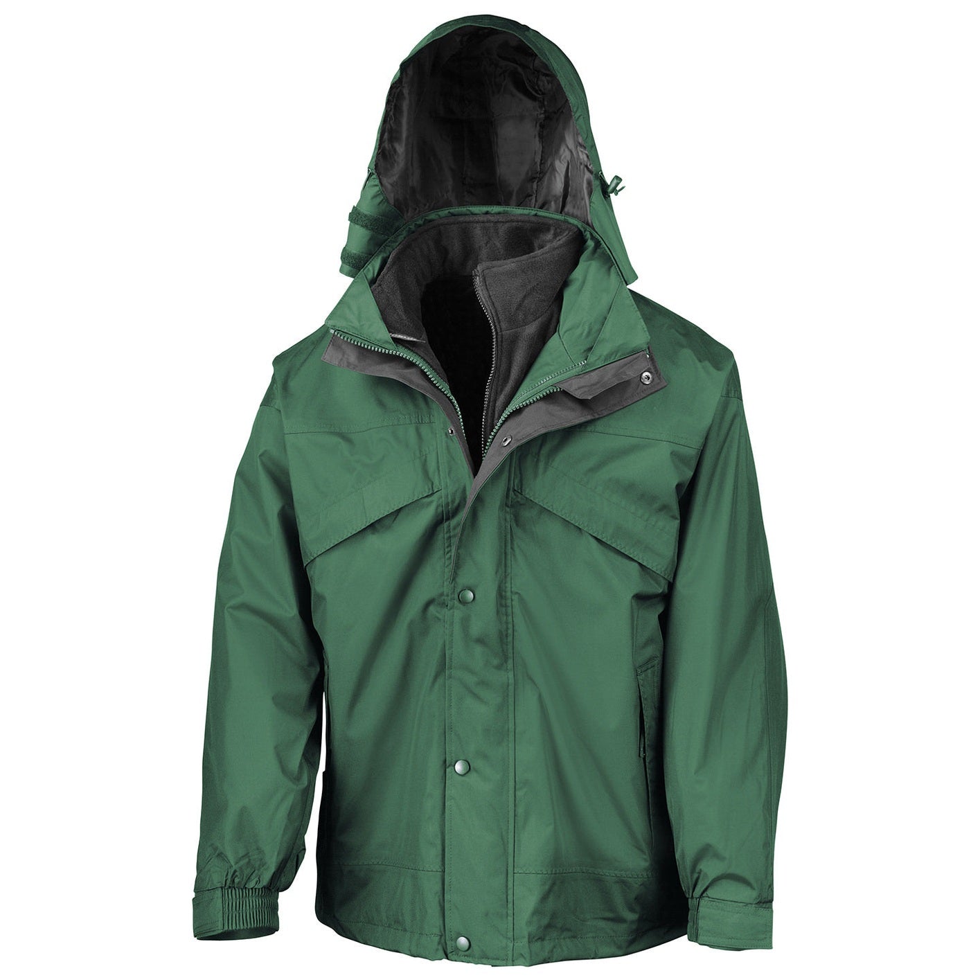 3-in-1 zip and clip jacket