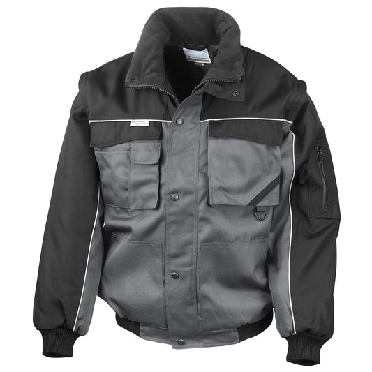 Work-Guard zip sleeve heavy-duty pilot jacket