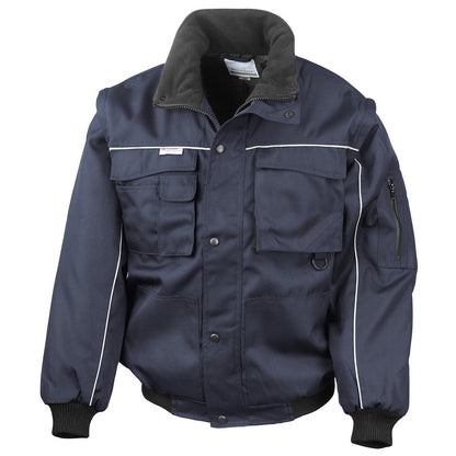 Work-Guard zip sleeve heavy-duty pilot jacket