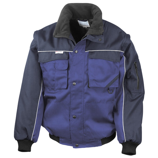 Work-Guard zip sleeve heavy-duty pilot jacket