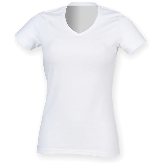 Feel good women's stretch v-neck t-shirt