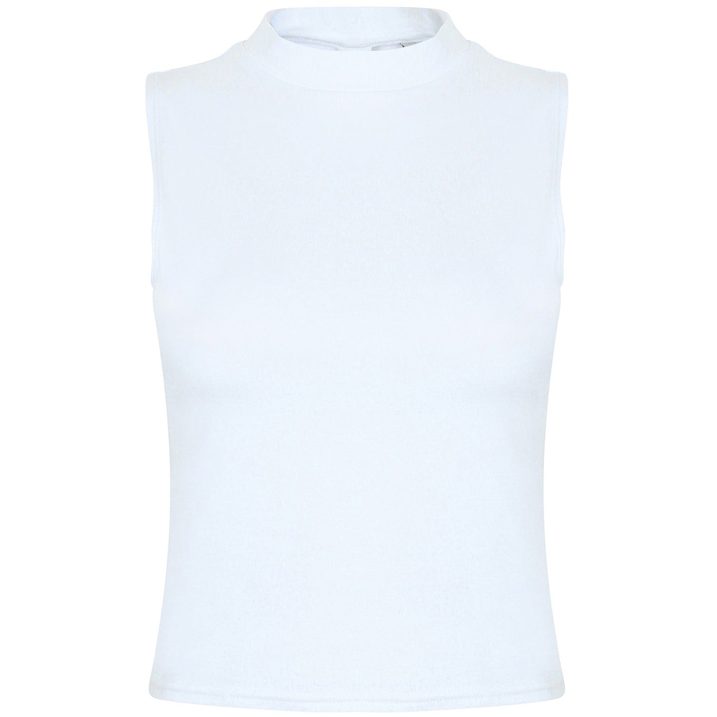 Women's high neck crop vest