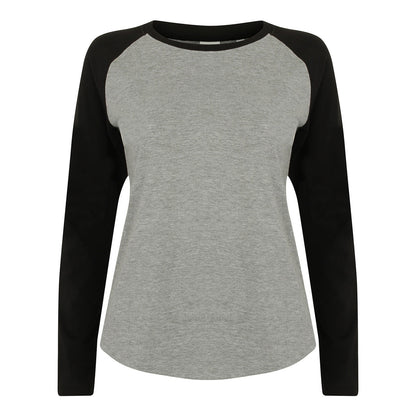 Women's long sleeve baseball t-shirt