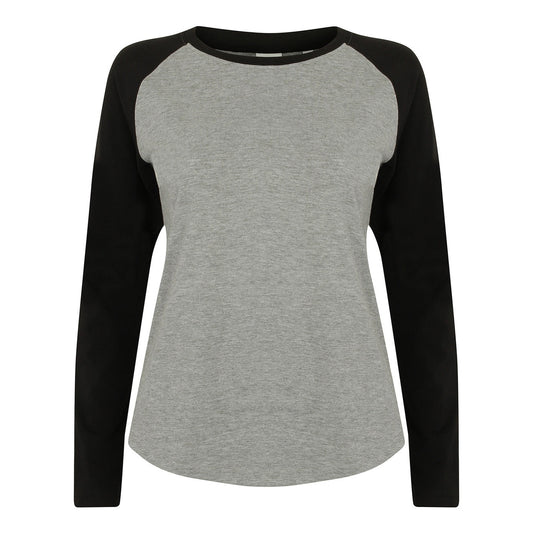 Women's long sleeve baseball t-shirt