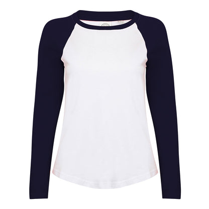 Women's long sleeve baseball t-shirt