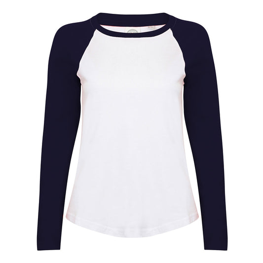 Women's long sleeve baseball t-shirt