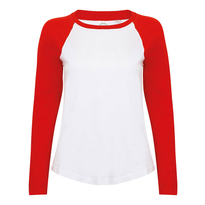 Women's long sleeve baseball t-shirt
