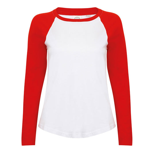 Women's long sleeve baseball t-shirt