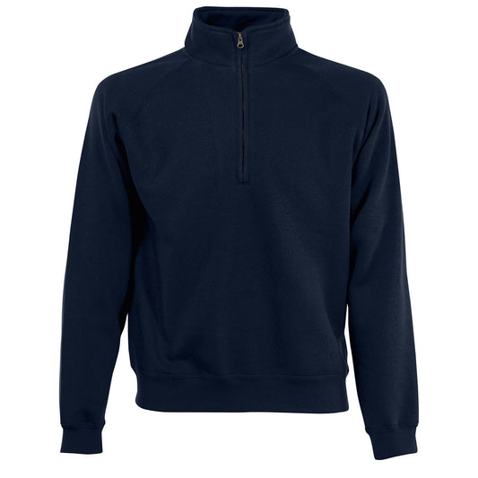 Premium 70/30 zip-neck sweatshirt