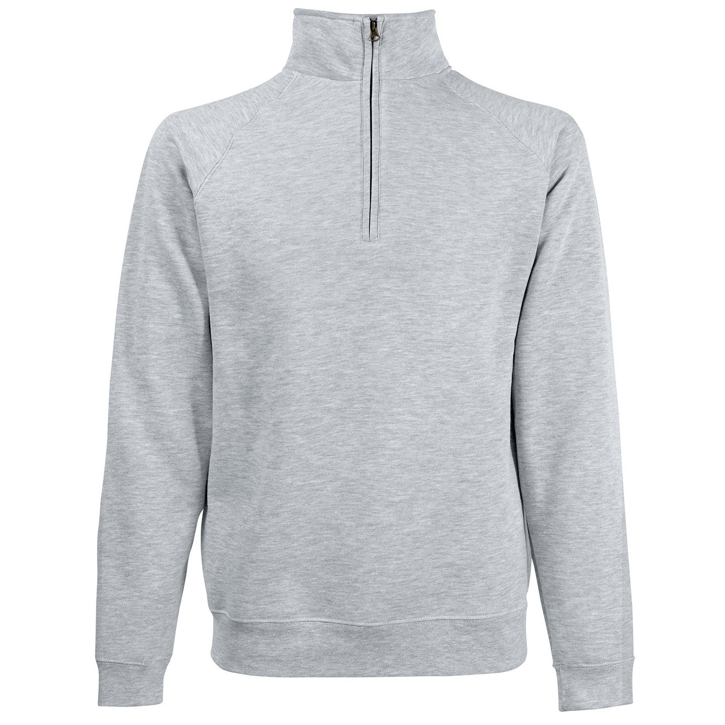Premium 70/30 zip-neck sweatshirt