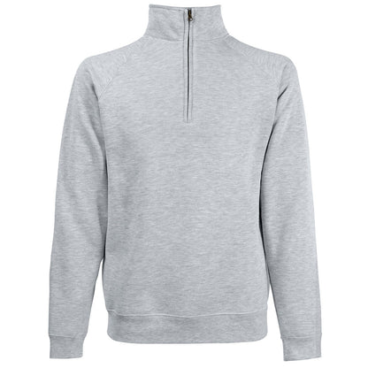 Premium 70/30 zip-neck sweatshirt