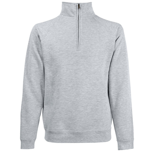Premium 70/30 zip-neck sweatshirt