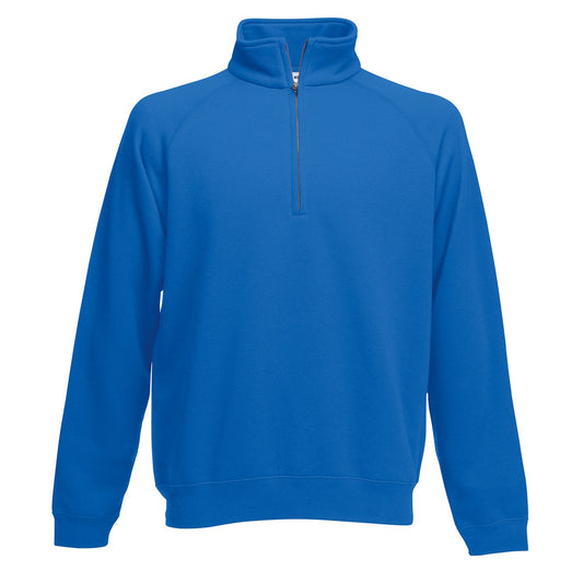 Premium 70/30 zip-neck sweatshirt