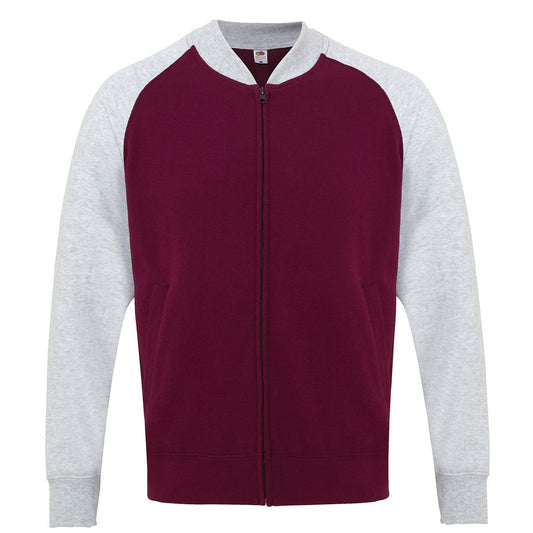 Baseball sweatshirt jacket