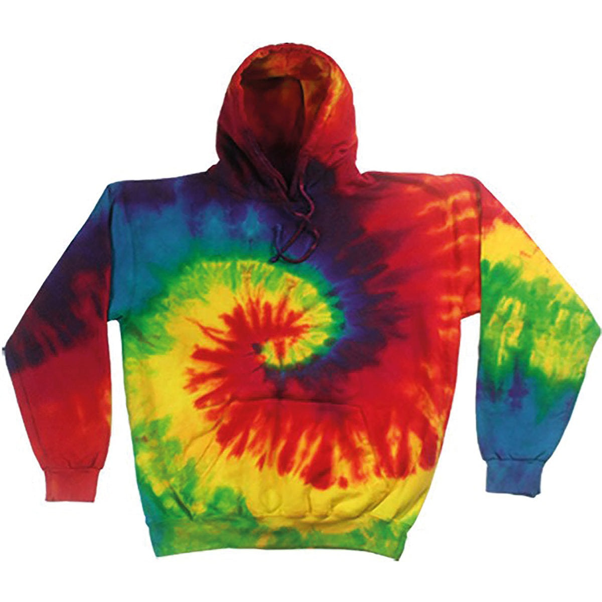 Rainbow tie-dye hoodie