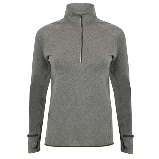 Women's long-sleeved ¼ zip top