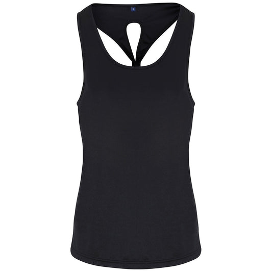 Women's TriDri® yoga knot vest