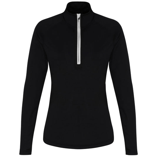 Women's TriDri® long sleeve performance ¼ zip