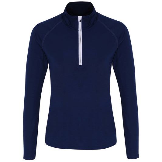 Women's TriDri® long sleeve performance ¼ zip
