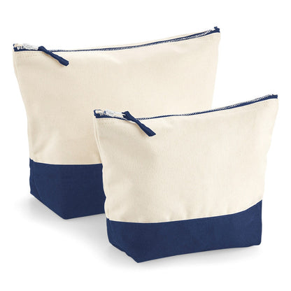 Dipped base canvas accessory bag