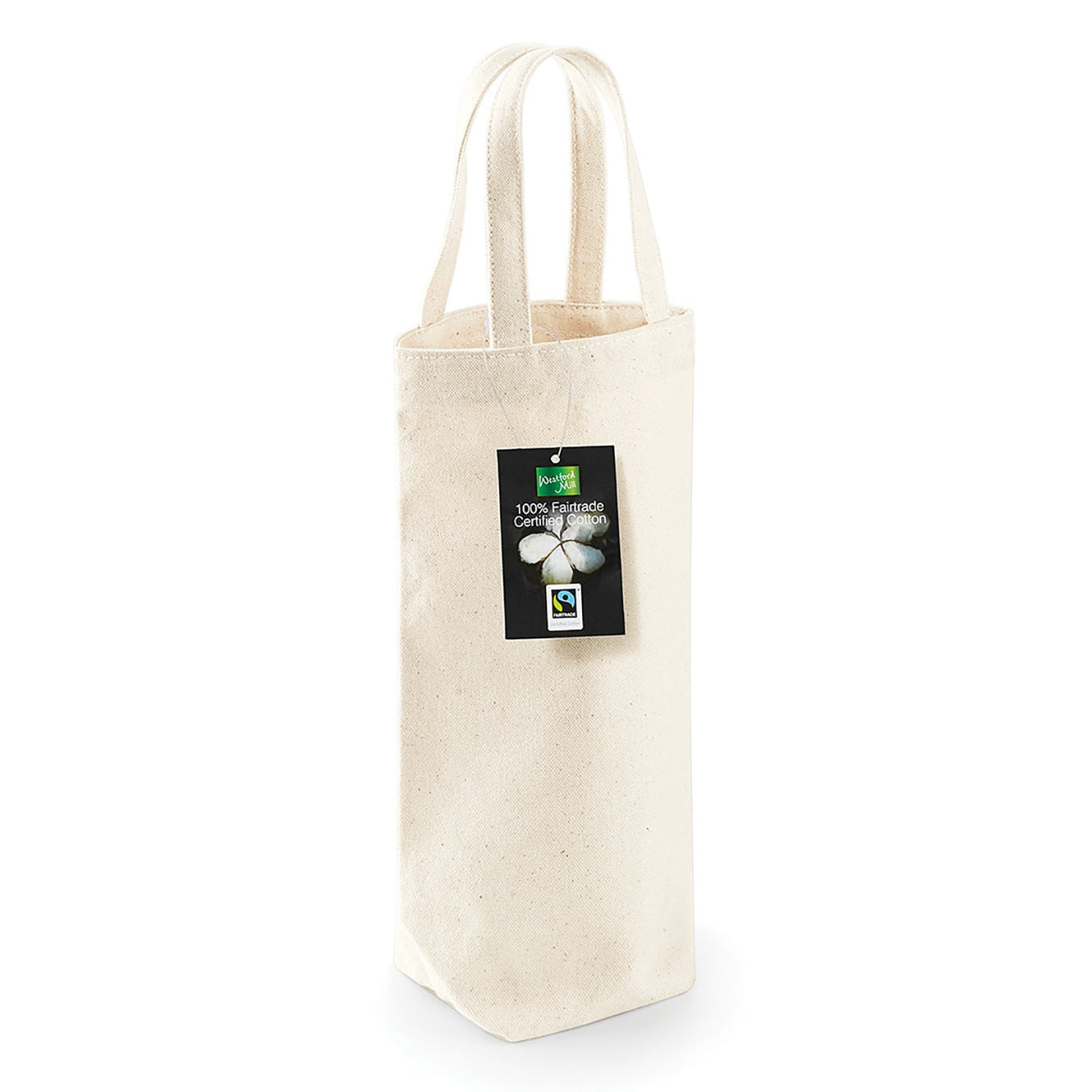 Fairtrade cotton bottle bag