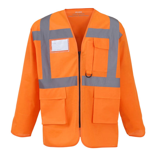 Hi-vis executive long sleeve waistcoat (HVJ800)