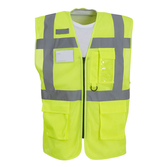Hi-vis top cool open-mesh executive waistcoat (HVW820)