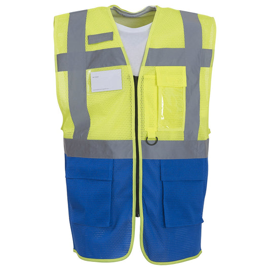 Hi-vis top cool open-mesh executive waistcoat (HVW820)