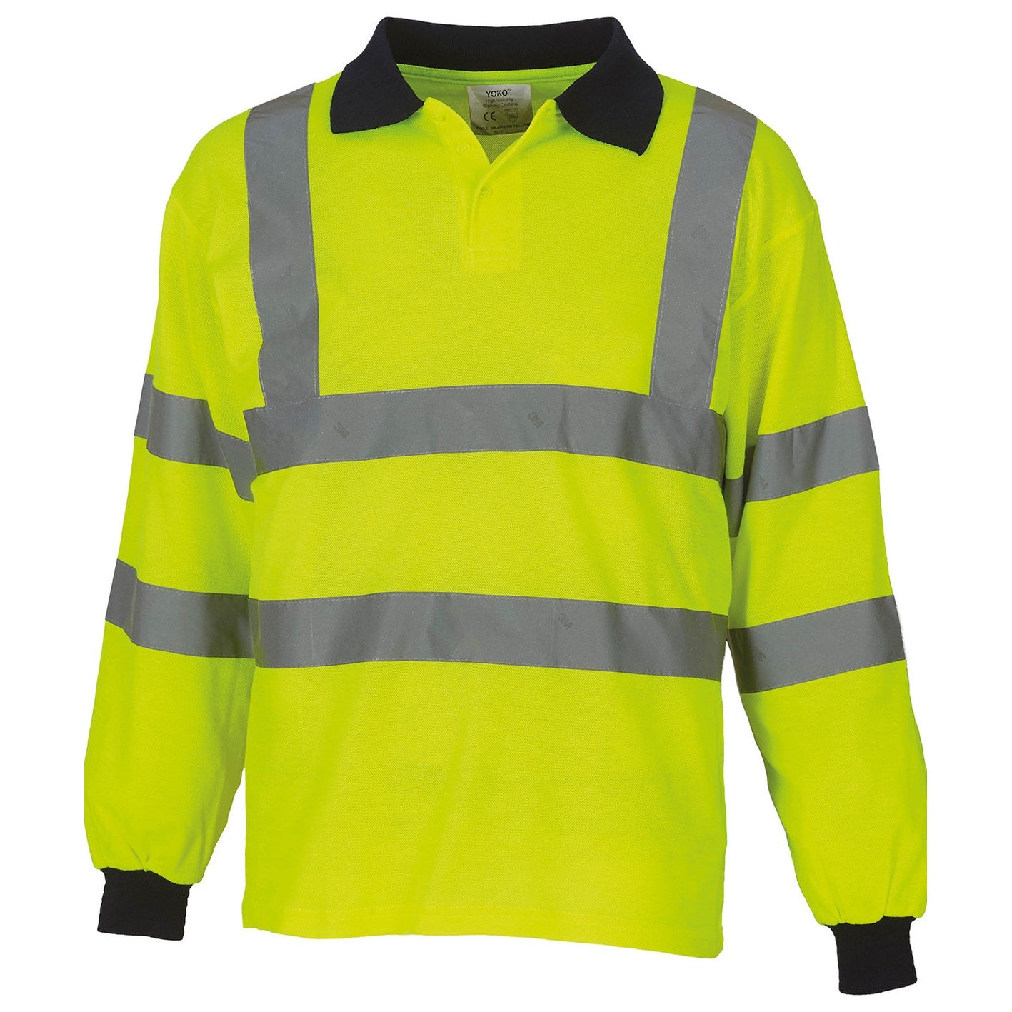 Hi-vis long sleeve polo (HVJ310)