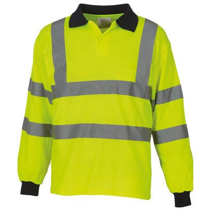 Hi-vis long sleeve polo (HVJ310)