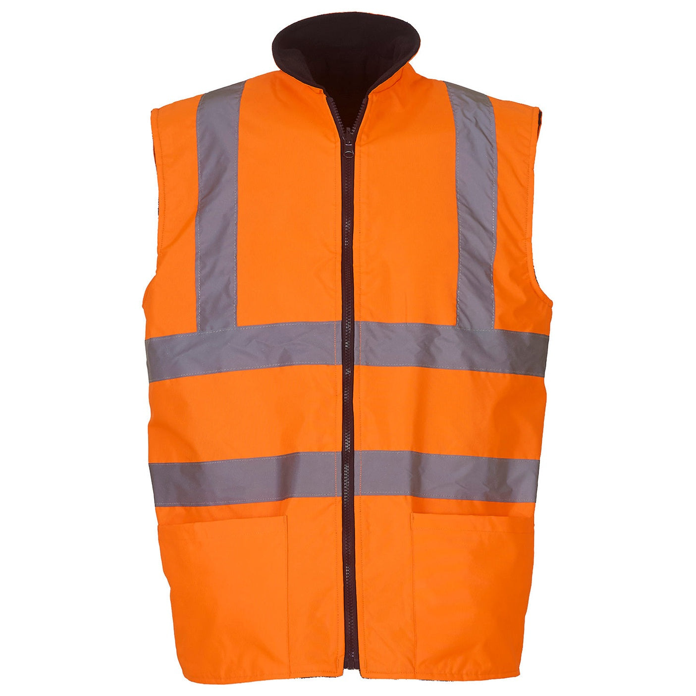 Hi-vis reversible fleece bodywarmer (HV008F)