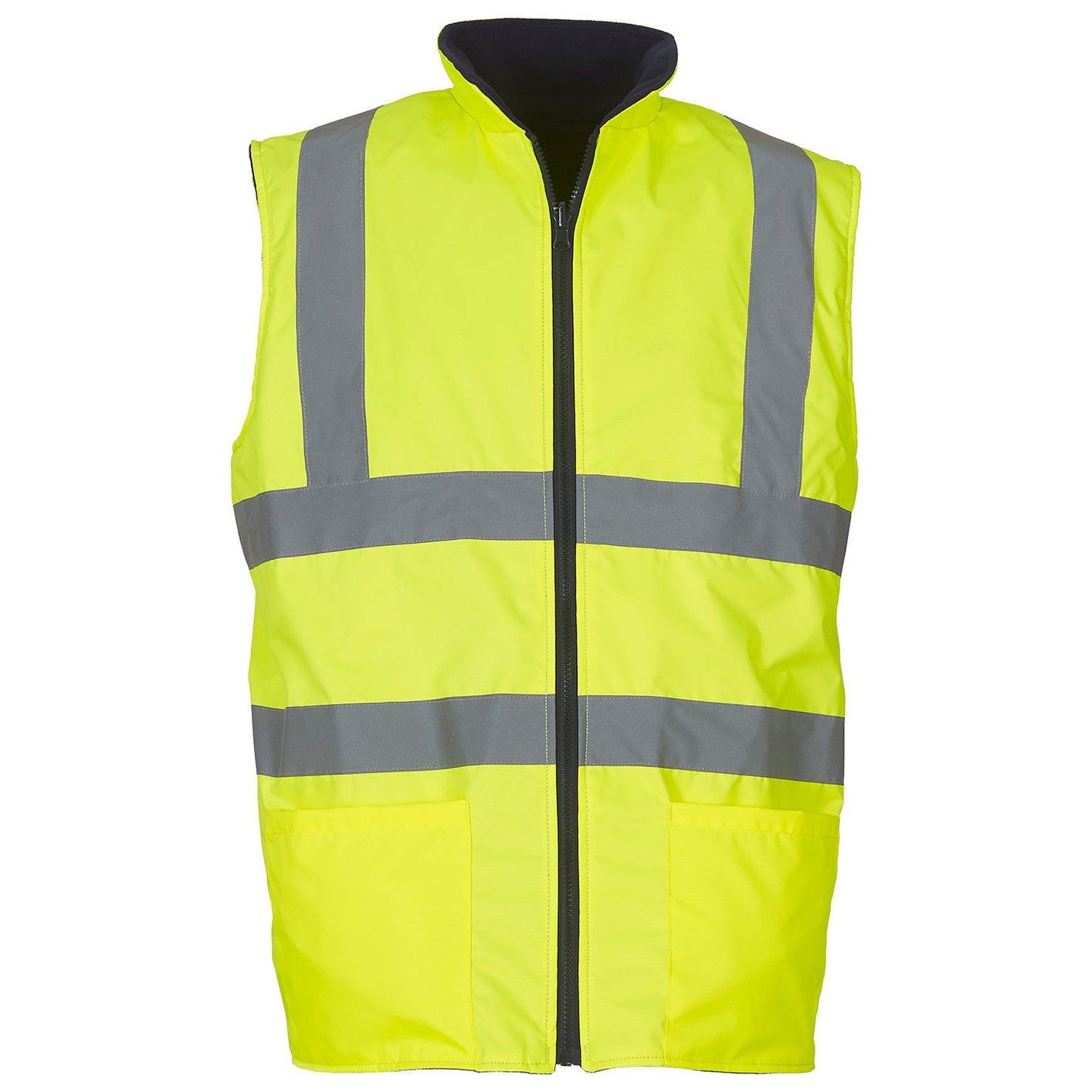 Hi-vis reversible fleece bodywarmer (HV008F)