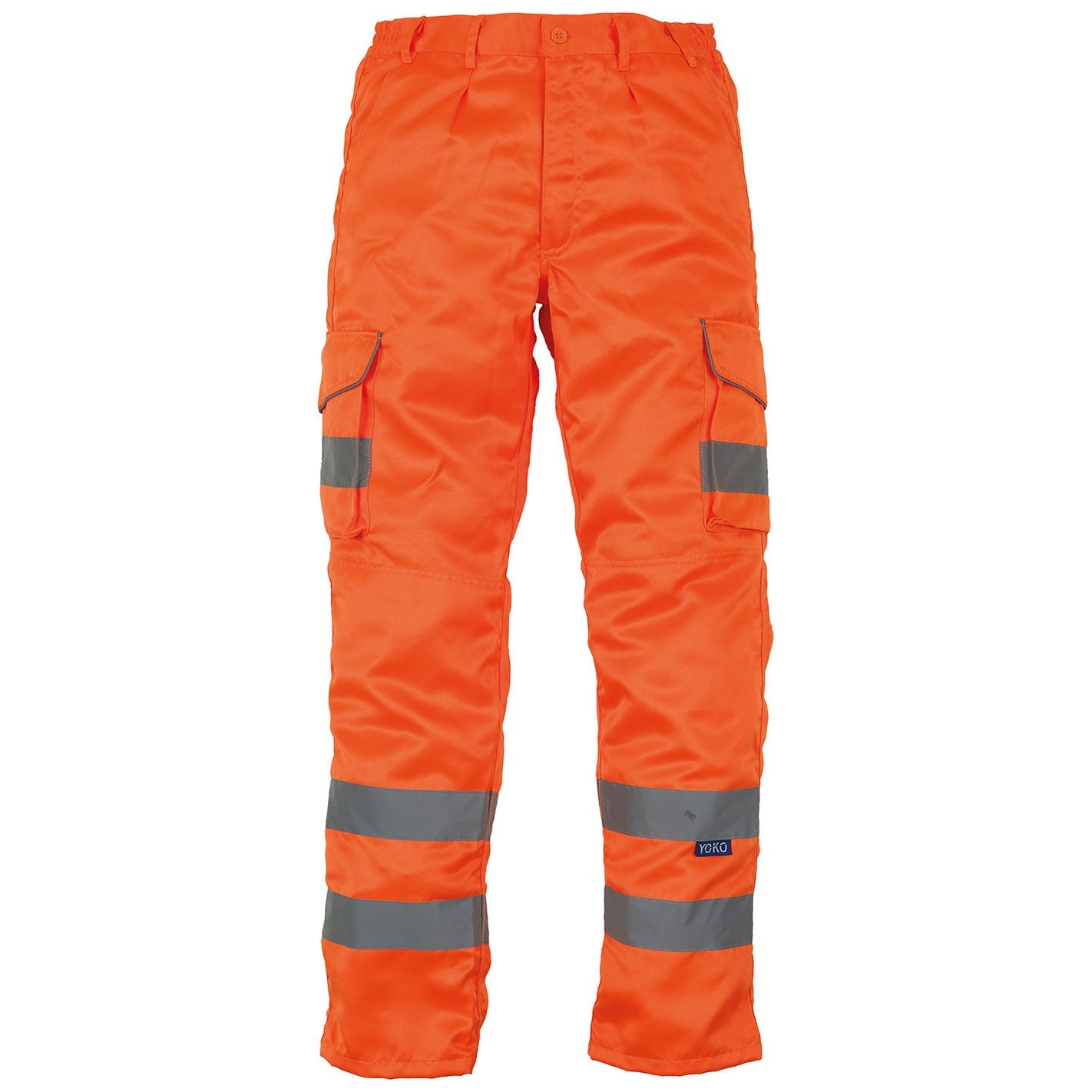 Hi-vis polycotton cargo trousers with kneepad pockets (HV018T/3M)