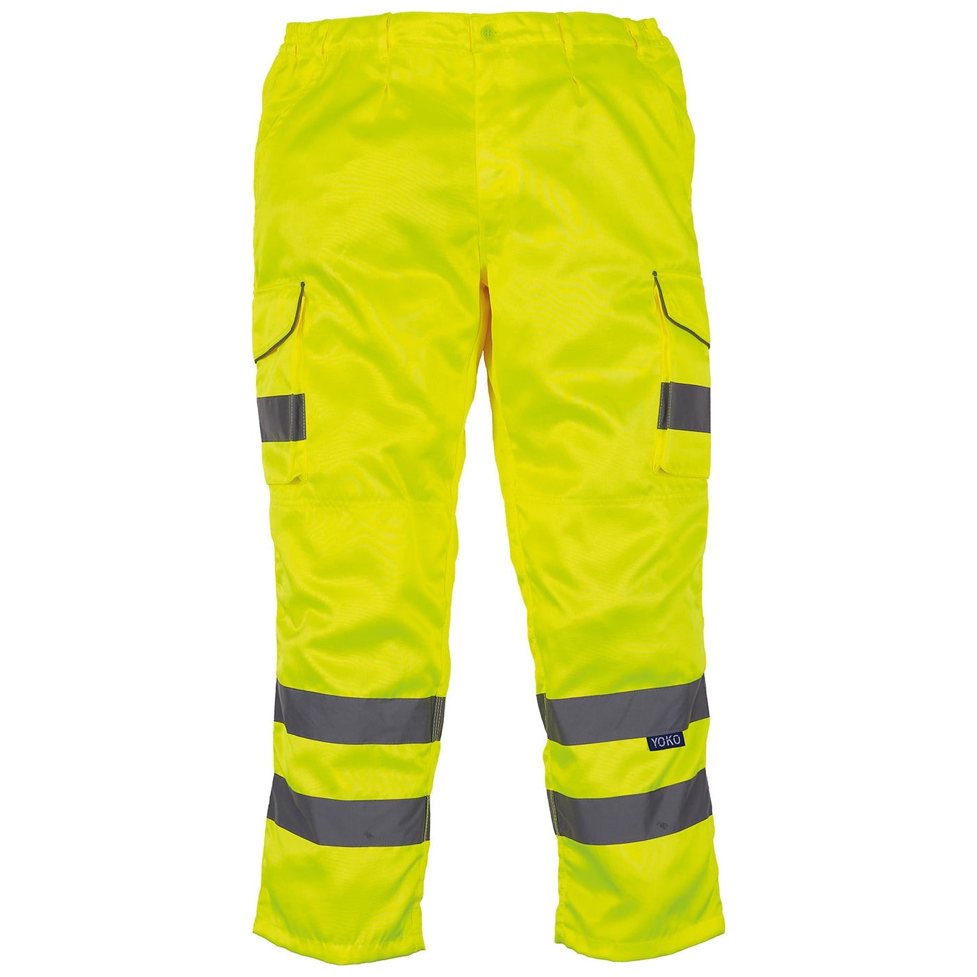 Hi-vis polycotton cargo trousers with kneepad pockets (HV018T/3M)