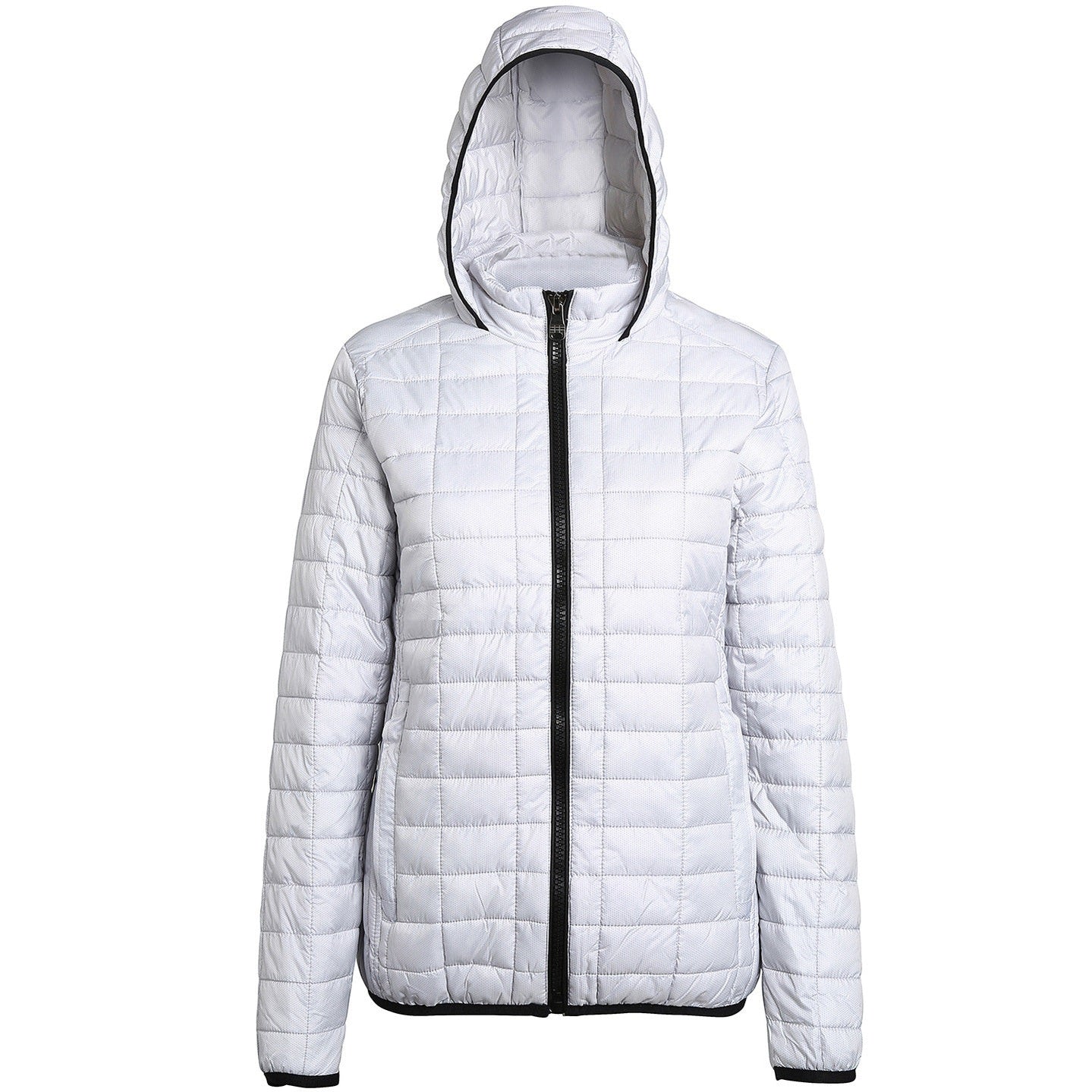 Women's honeycomb hooded jacket