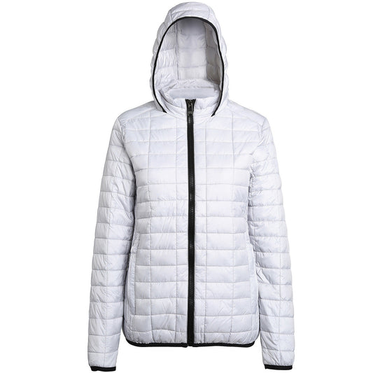Women's honeycomb hooded jacket