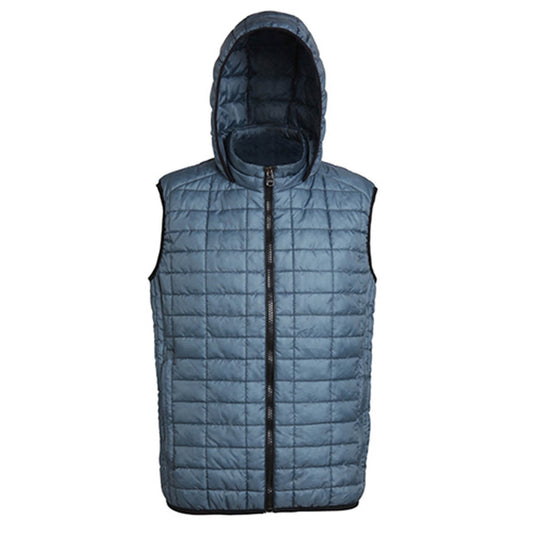 Honeycomb hooded gilet