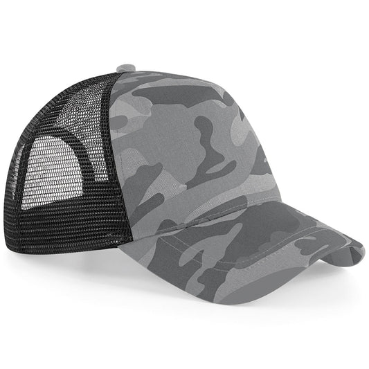 Camo snapback trucker