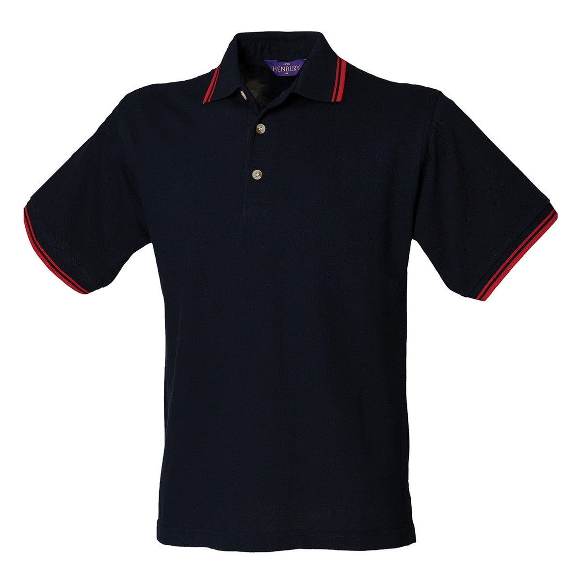 Double tipped collar and cuff polo shirt