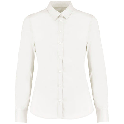 Women's stretch Oxford shirt long-sleeved (tailored fit)
