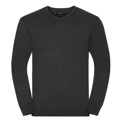 V-neck knitted sweater