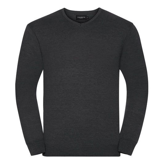 V-neck knitted sweater