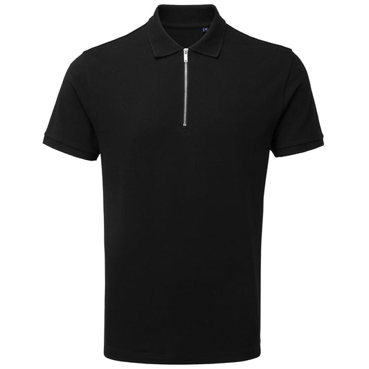 Men's zip polo