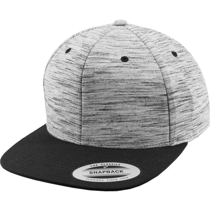 Stripes melange crown snapback (6089SC)