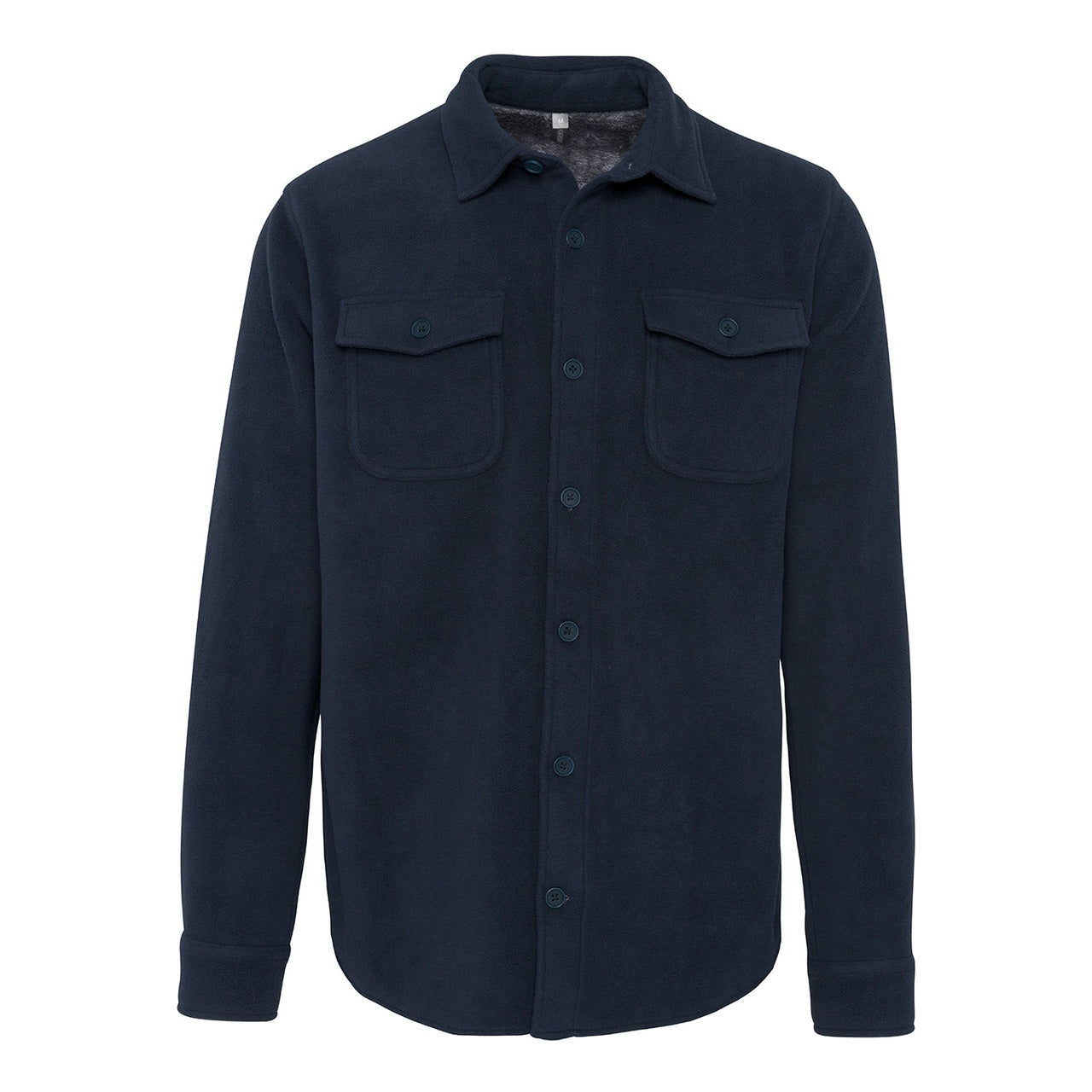Sherpa-lined fleece overshirt