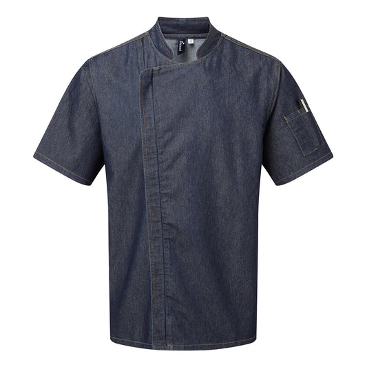 Chef's zip-close short sleeve jacket