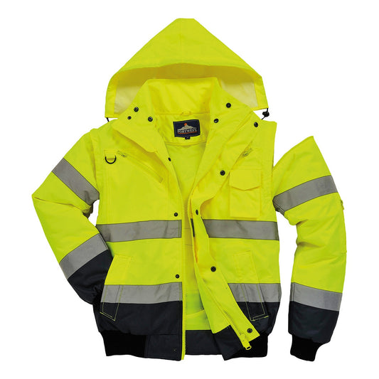 Hi-vis contrast bomber jacket (C465)
