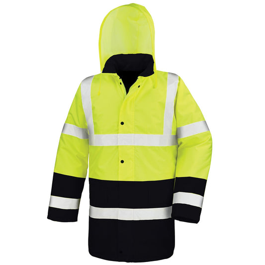 Motorway two-tone safety coat