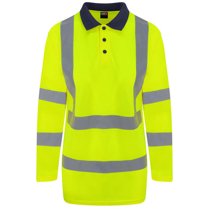 High visibility long sleeve polo